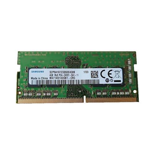 رم لپ تاپ سامسونگ مدل DDR4 3200MHZ ظرفیت 4 گیگابایت Samsung 4GB PC4-3200 SoDimm Notebook RAM Memory Module M471A5143SB1-CRC